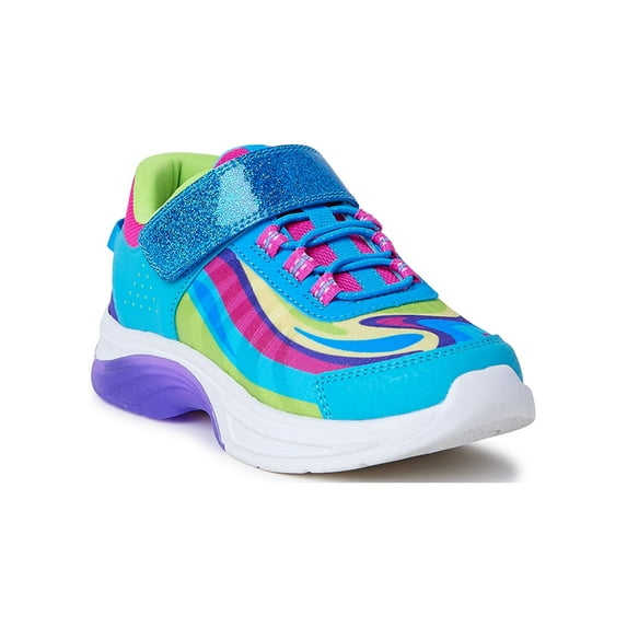 Athletic Works Little and Big Girls Light Up Sneakers, Sizes 13-5