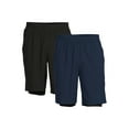 Athletic Works Men's 2in1 Workout Short with BuiltIn Pocket Liner