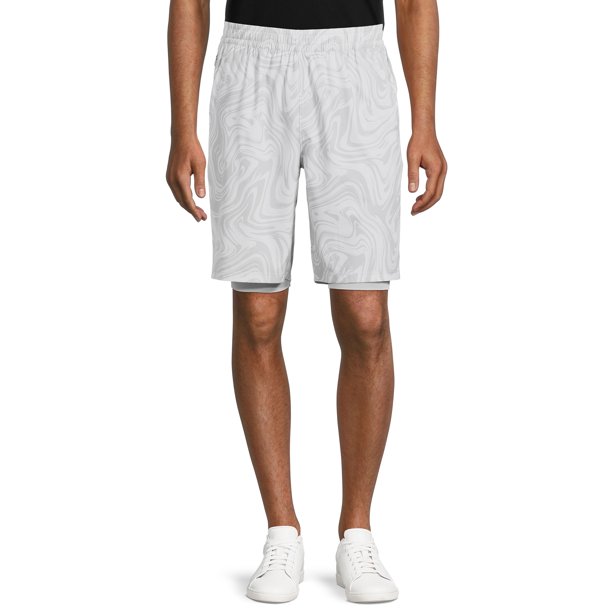 Athletic Works Men's 2in1 Workout Short with BuiltIn Pocket Liner