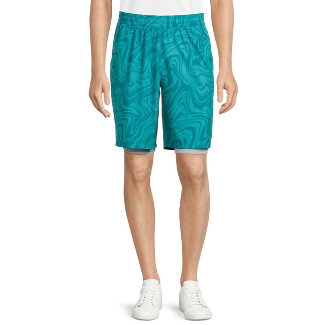Athletic Works Men's 2in1 Workout Short with BuiltIn Pocket Liner
