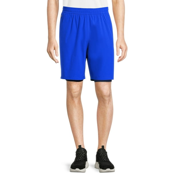 Athletic Works Men's 2in1 Workout Short with BuiltIn Pocket Liner