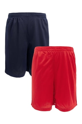 Men's 8" Active Ricehole Mesh Shorts, 2-Pack, up to 3XL
