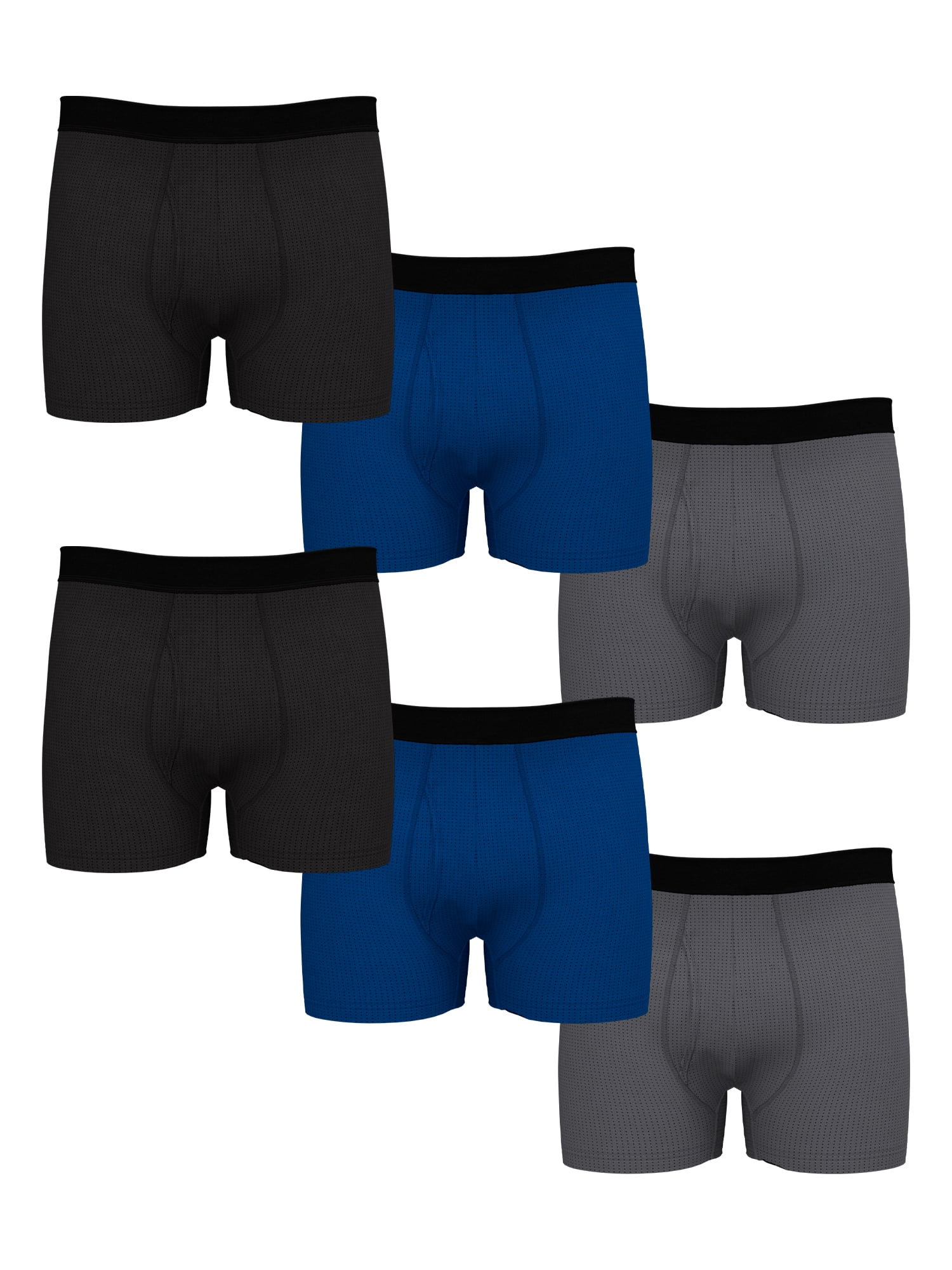 Athletic Works Men's Ultra Lite Mesh Trunks, 6-Pack