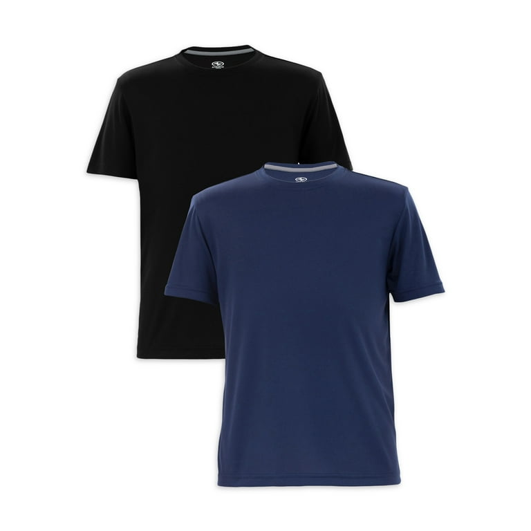 Athletic Works Men s Active Core Short Sleeve T Shirt 2 Pack Size S 3XL Walmart