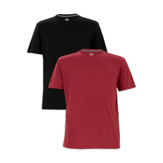 Athletic Works Men's Active Core Short Sleeve T-Shirt- 2-Pack, Size S-3XL