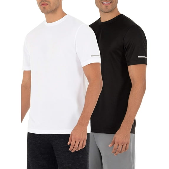 Athletic Works Men’s Active Core Short Sleeve T-Shirt, 2-Pack, up to Size 3XL