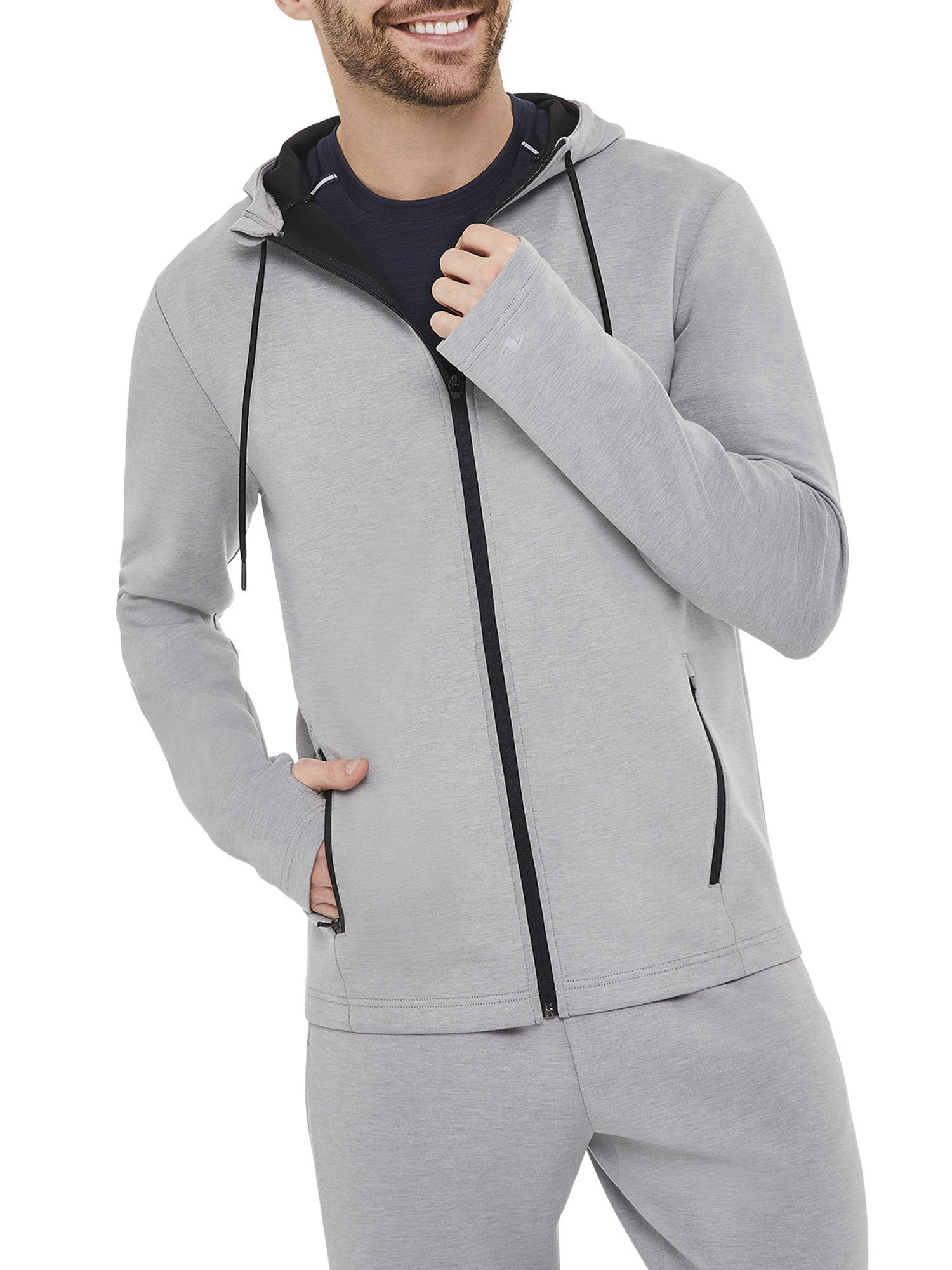 Athletic Works Men's Active Performance Knit Jacket, up to Size XL