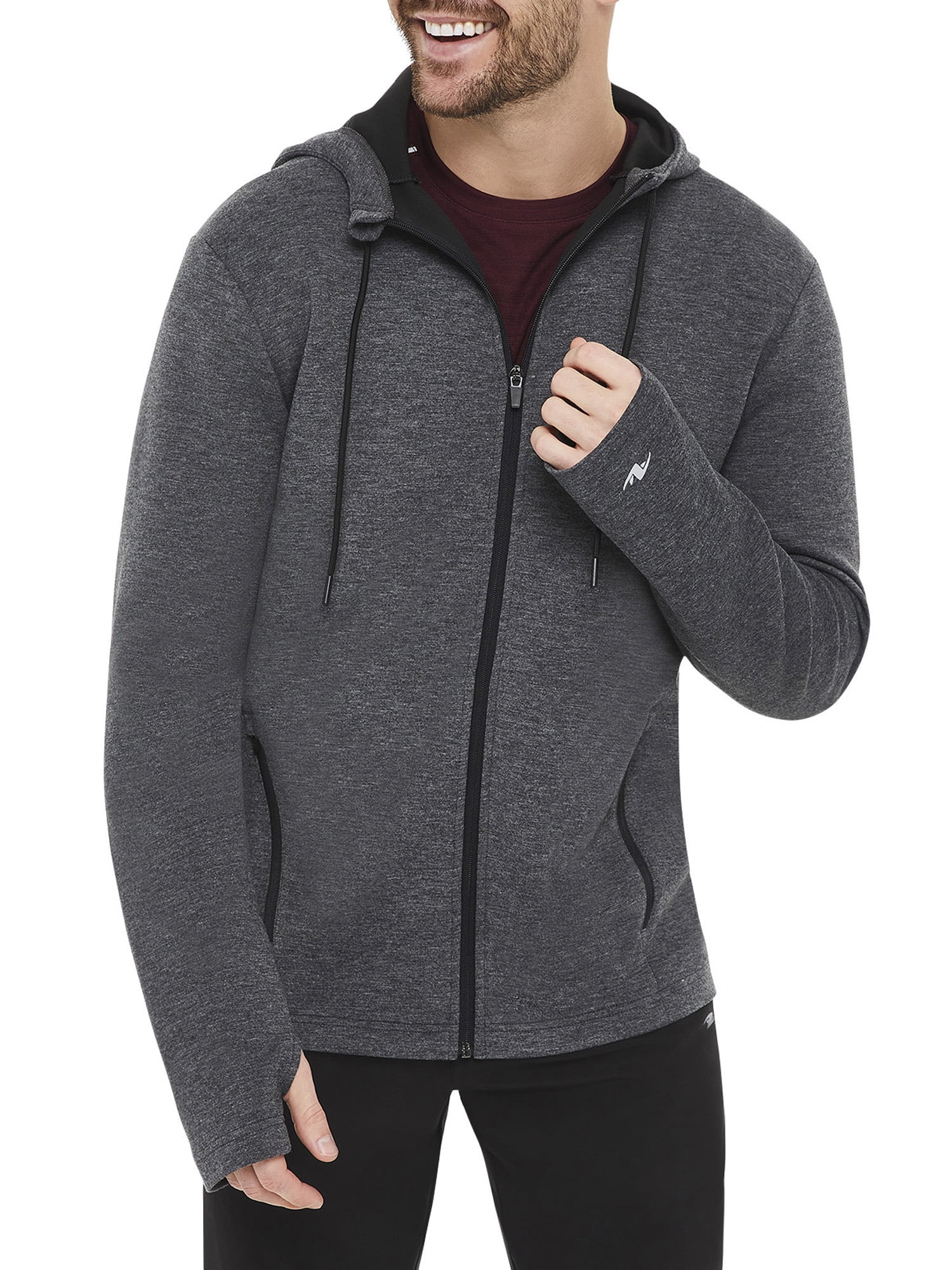 Athletic Works Men's Active Performance Knit Jacket, up to Size XL