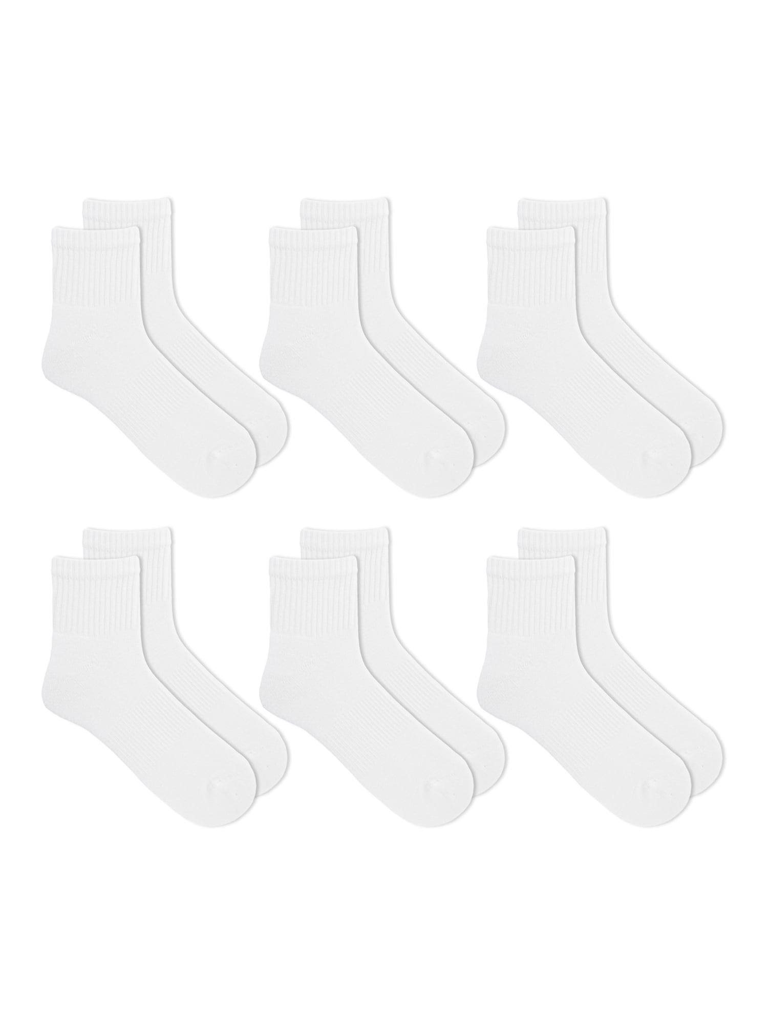 Athletic Works Men's Ankle Socks, 24 Pack 