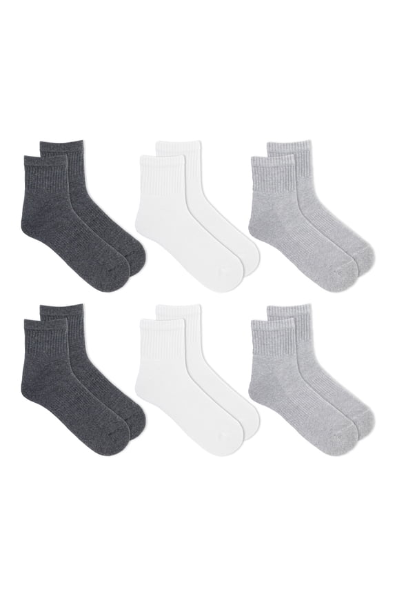 Men's Ankle Socks, 6-Pack