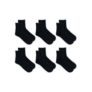 Athletic Works Men's Ankle Socks, 6-Pack