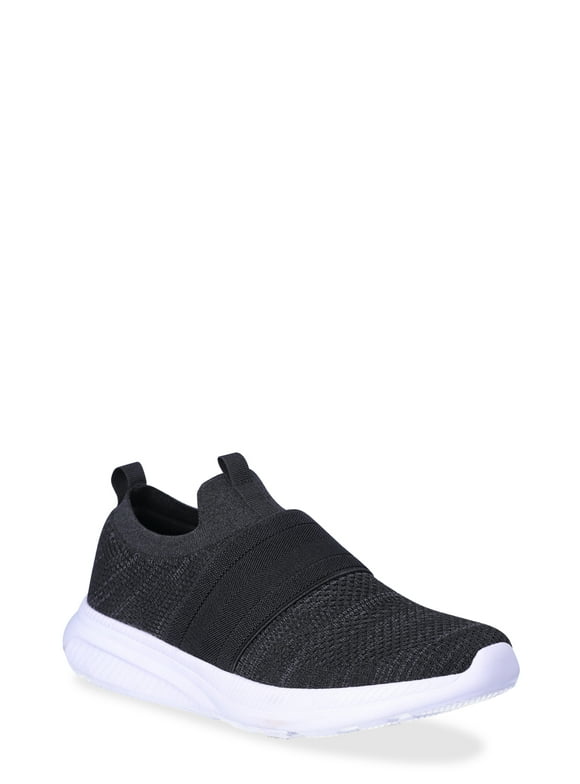 Athletic Works Men's Banded Jogger Slip-on Athletic Sneakers, Wide Width Available