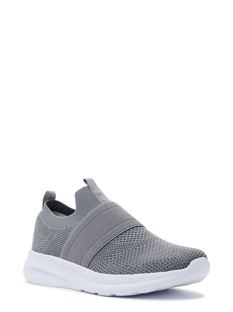 Athletic Works Men's Banded Knit Slip-On Athletic Sneakers Wide