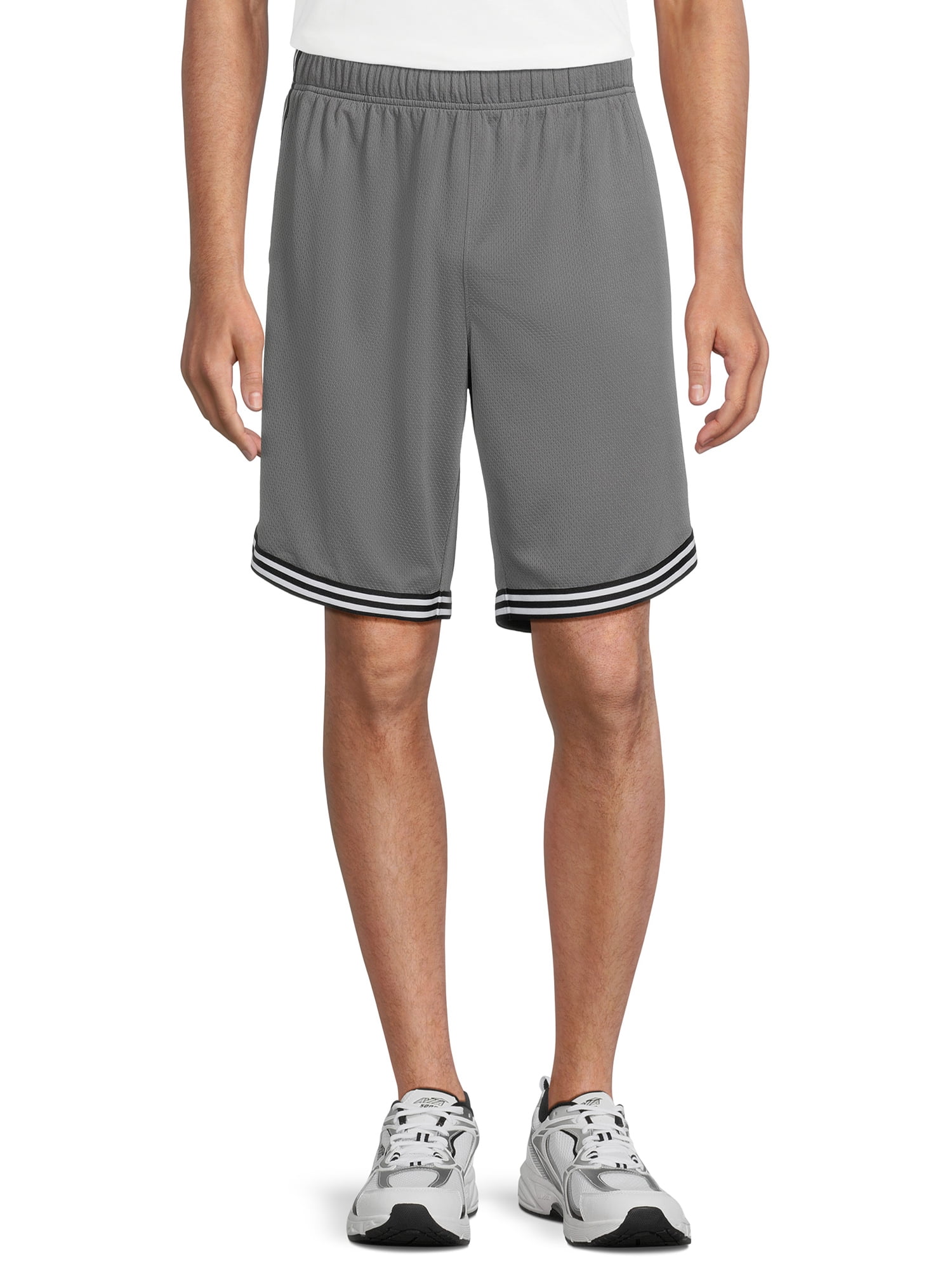 Athletic Works Men's & Big Men's 10" Inseam Mesh Gym Shorts, Sizes S ...