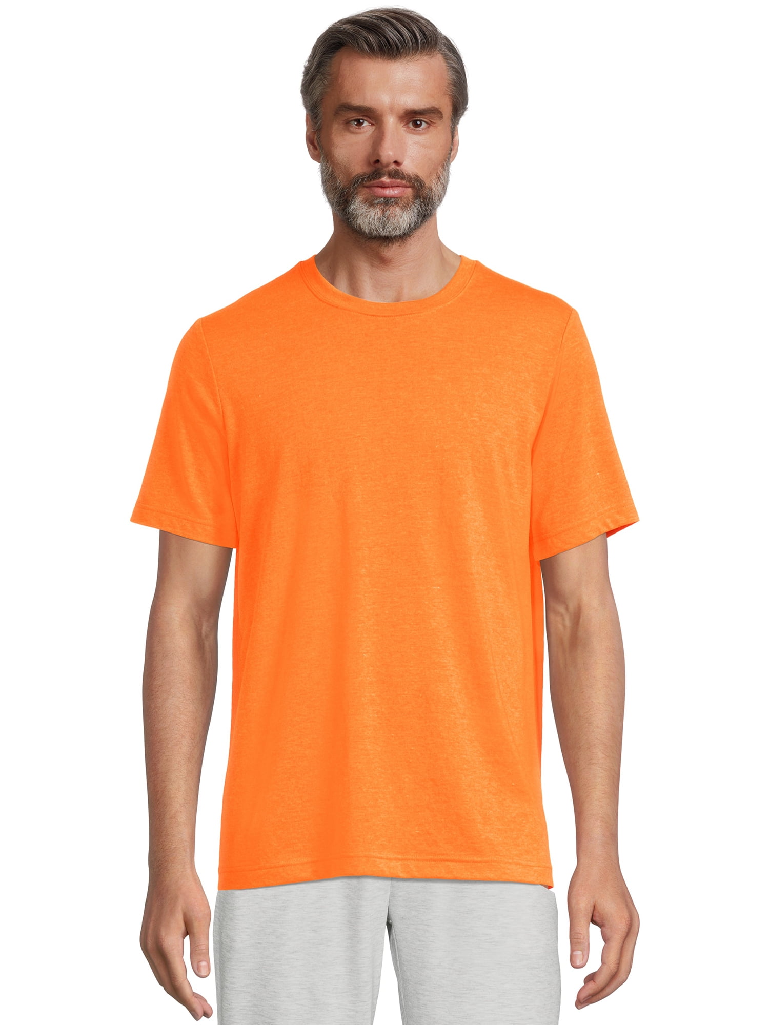 Orange athletic shirt sales