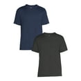 thumbnail image 1 of Athletic Works Men's & Big Men's Active Jersey Workout Tee Shirt 2 Pack, Sizes S-3XL, 1 of 5