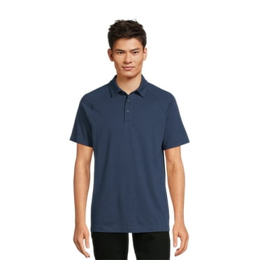 Athletic Works Men's & Big Men's Active Polo Shirt, Sizes S- 3XL