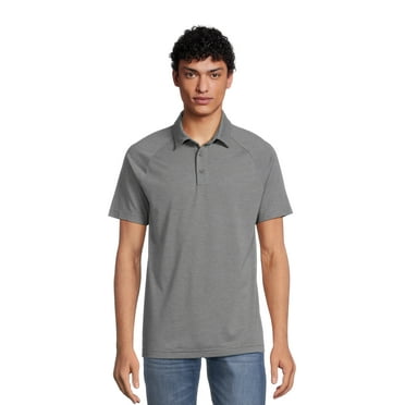 Athletic Works Men's & Big Men's Active Polo Shirt, Sizes S- 3XL