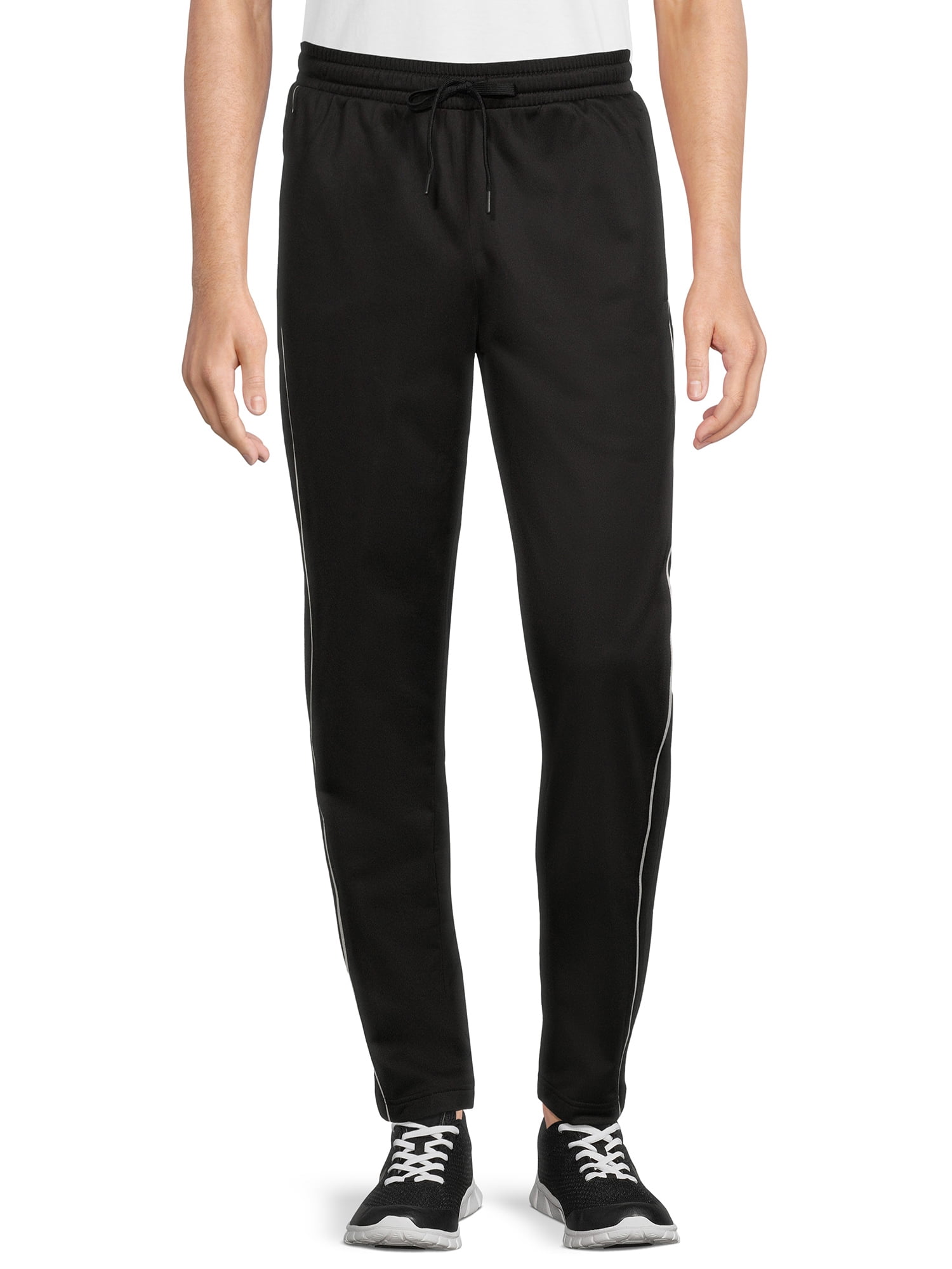 Combed Cotton Black Regular Fit Track pants with Pockets-thephaco.com.vn