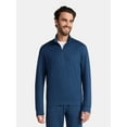 thumbnail image 1 of Athletic Works Men's and Big Men's ButterCore Soft Quarter-Zip Pullover Shirt, Sizes S-3XL, 1 of 5
