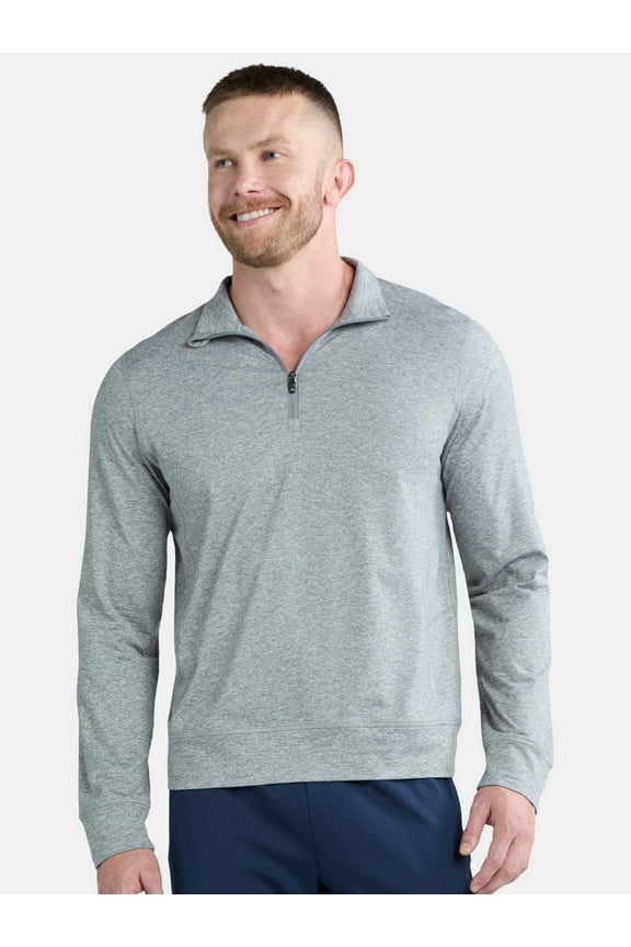 Men's and Big Men's ButterCore Soft Quarter-Zip Pullover Shirt, Sizes S-3XL