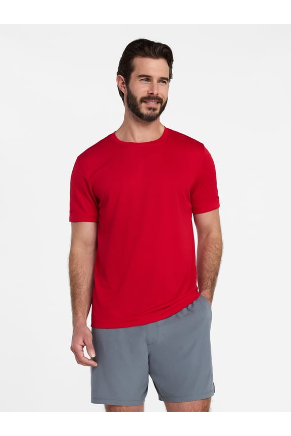 Men's and Big Men's Core Active Tee with Short Sleeves, Sizes XS-4XLT