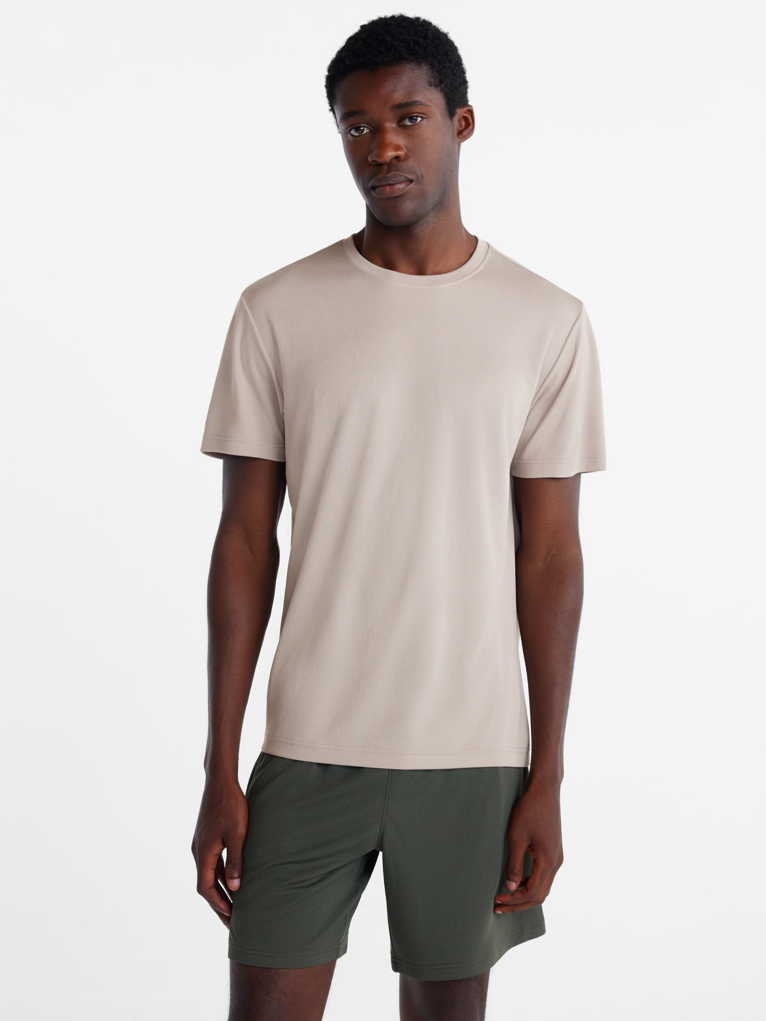 Athletic Works Men's and Big Men's Core Active Tee with Short