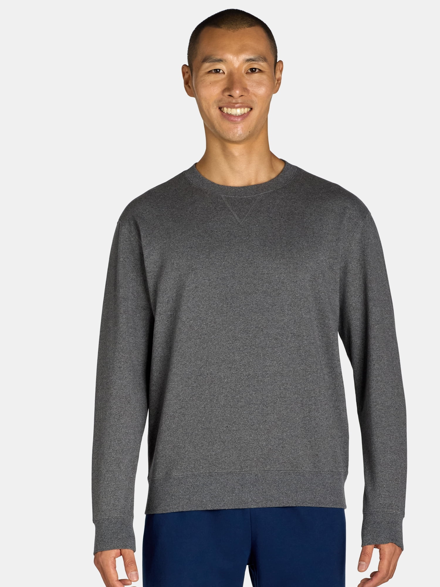 Athletic Works Men's & Big Men's Fleece Crewneck Sweatshirt, Sizes XS-3XL