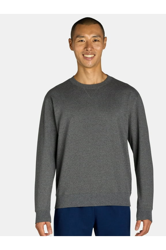Men's & Big Men's Fleece Crewneck Sweatshirt, Sizes XS-3XL