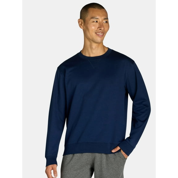 Athletic Works Men's & Big Men's Fleece Crewneck Sweatshirt, Sizes XS-3XL