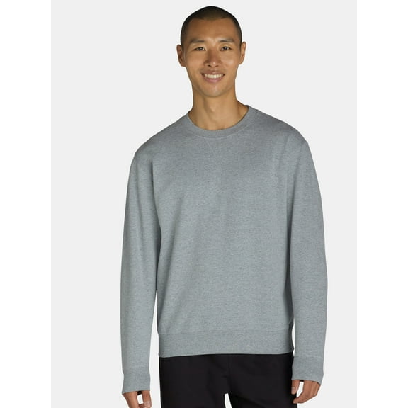 Athletic Works Men's & Big Men's Fleece Crewneck Sweatshirt, Sizes XS-3XL