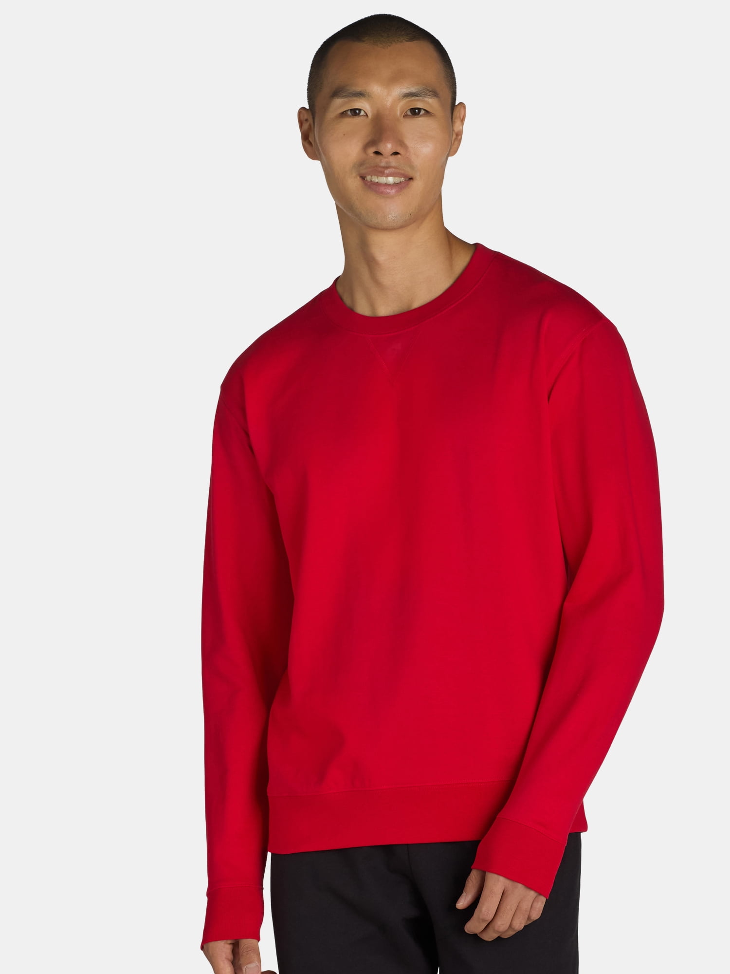Athletic Works Men's & Big Men's Fleece Crewneck Sweatshirt, Sizes XS-3XL