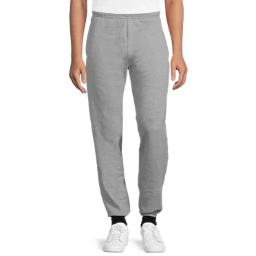 Athletic Works Men's & Big Men's Fleece Elastic Bottom Sweatpants, Sizes S-4XL