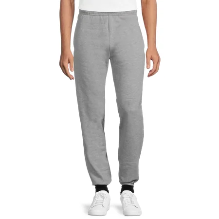 Athletic Works Men's Fleece Elastic Bottom Sweatpants, Sizes S-4XL