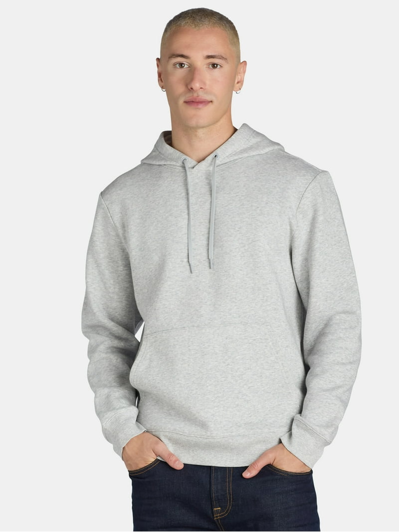 Athletic Works Men's Fleece Hoodie Sizes XS-5XL, Moisture Wicking