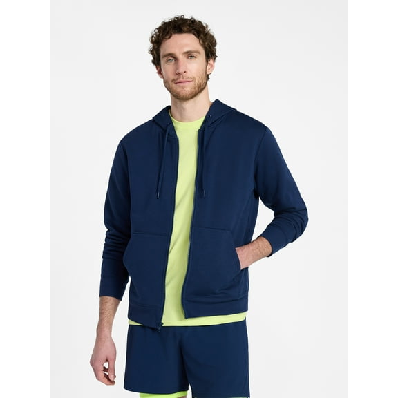 Athletic Works Men's and Big Men's Fleece Zip Hoodie Sweatshirt, Size S-5XLT