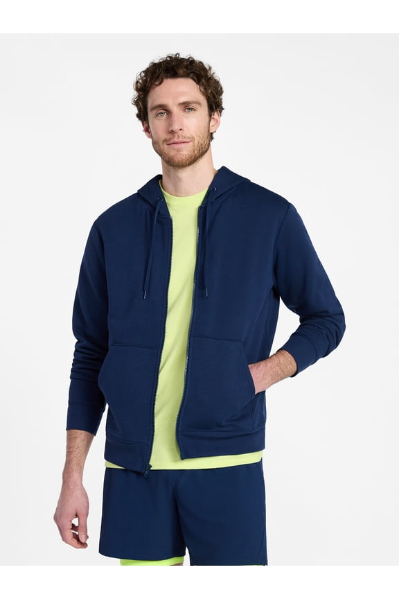 Men's and Big Men's Fleece Zip Hoodie Sweatshirt, Size S-5XLT