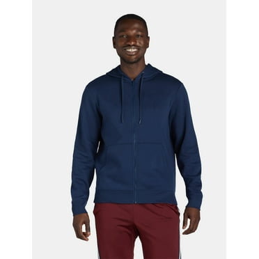 Athletic Works Men’s & Big and Tall Men’s Fleece Zip Hoodie Sweatshirt, Size S-5XL