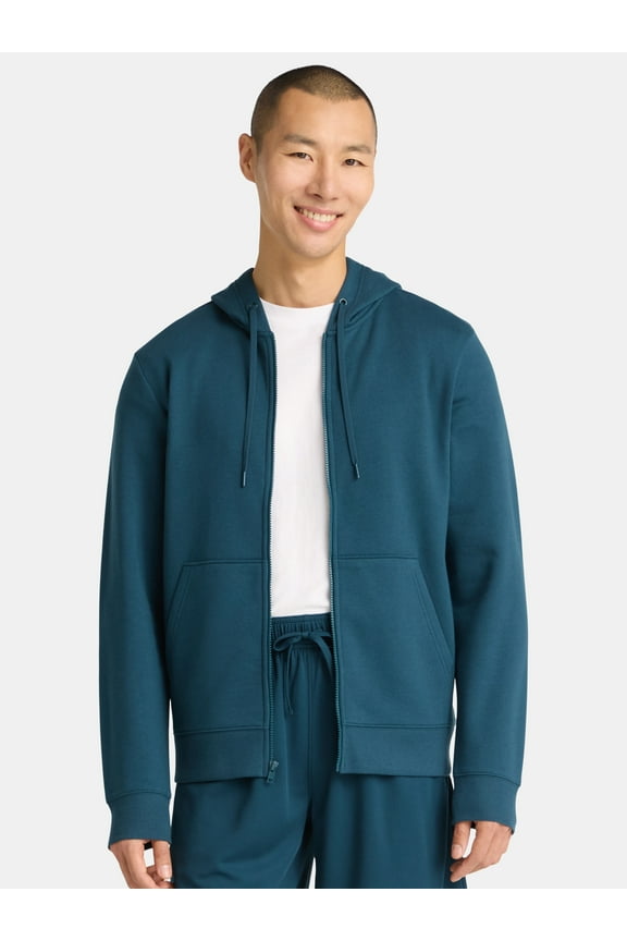 Men's and Big Men's Fleece Zip Hoodie Sweatshirt, Size S-5XLT