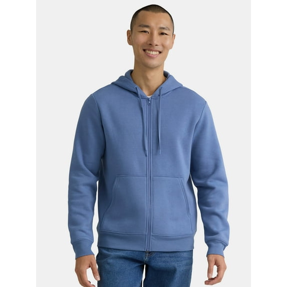 Athletic Works Men's and Big Men's Fleece Zip Hoodie Sweatshirt, Size S-5XLT