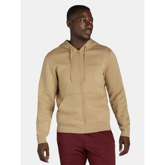 Athletic Works Men's and Big Men's Fleece Zip Hoodie Sweatshirt, Size S-5XLT