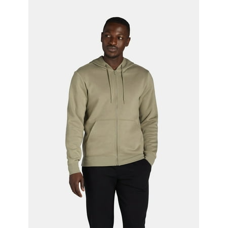 Athletic Works Men's and Big Men's Fleece Zip Hoodie Sweatshirt, Size S-5XLT