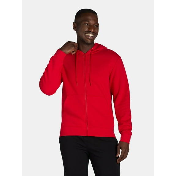 Athletic Works Men's and Big Men's Fleece Zip Hoodie Sweatshirt, Size S-5XLT