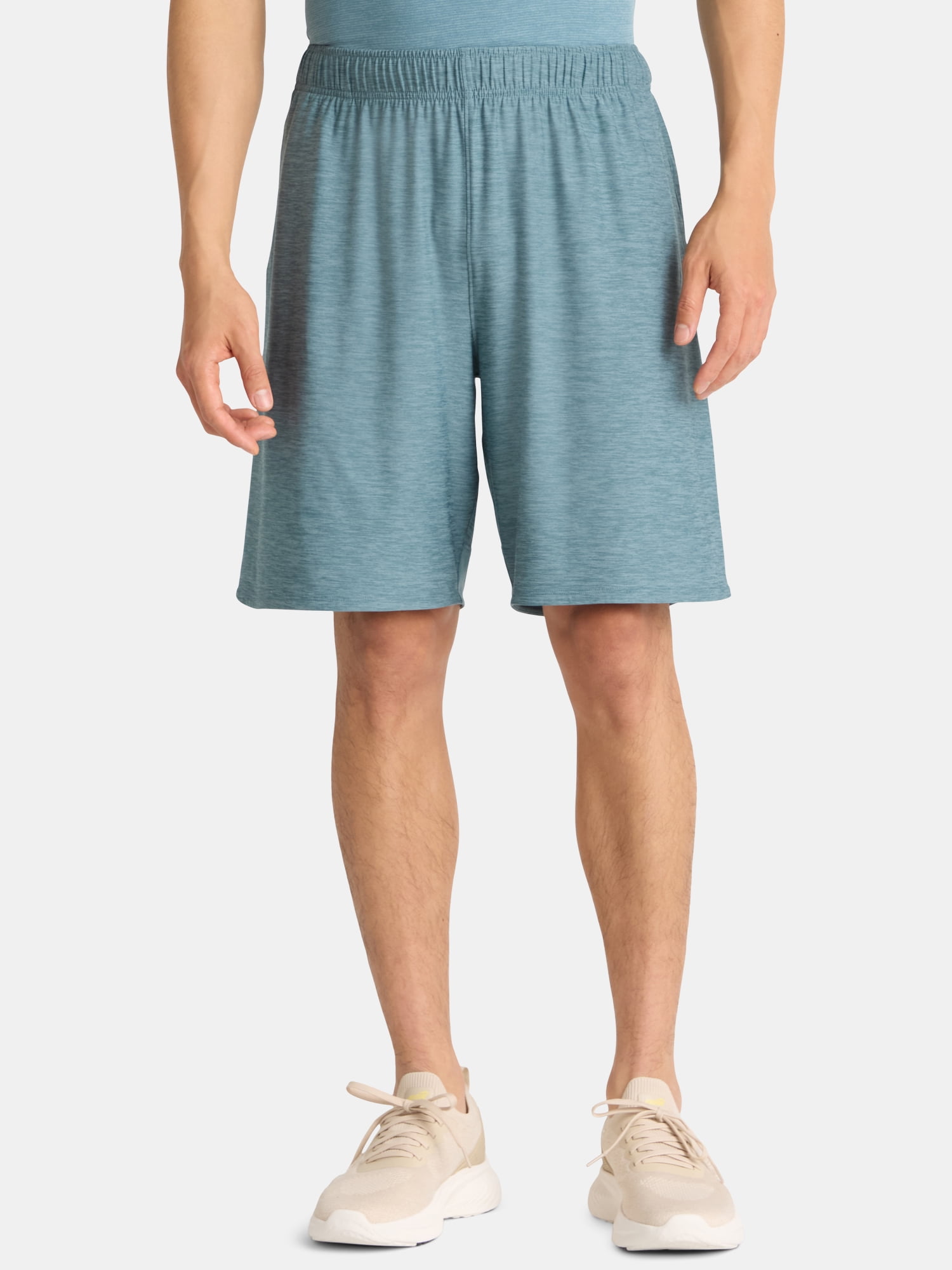 Athletic Works Men's & Big Men’s Jersey Knit Shorts, 9" Inseam, Sizes XS-5XL