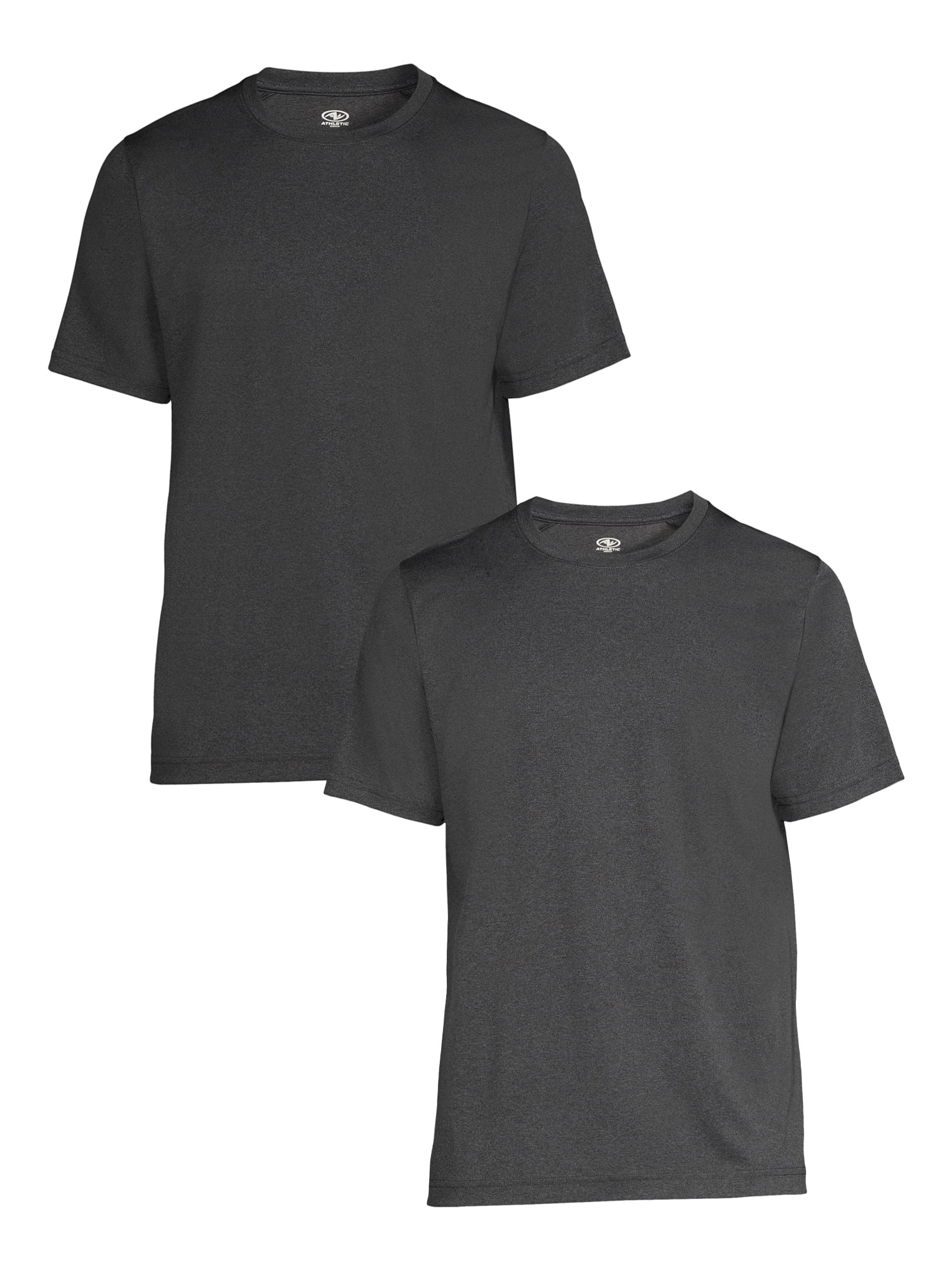 Athletic Works Men's & Big Men's Jersey Tee Shirt 2 Pack, up to Size 3XL