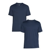 Athletic Works Men's & Big Men's Active Jersey Workout Tee Shirt 2 Pack, Sizes S-3XL