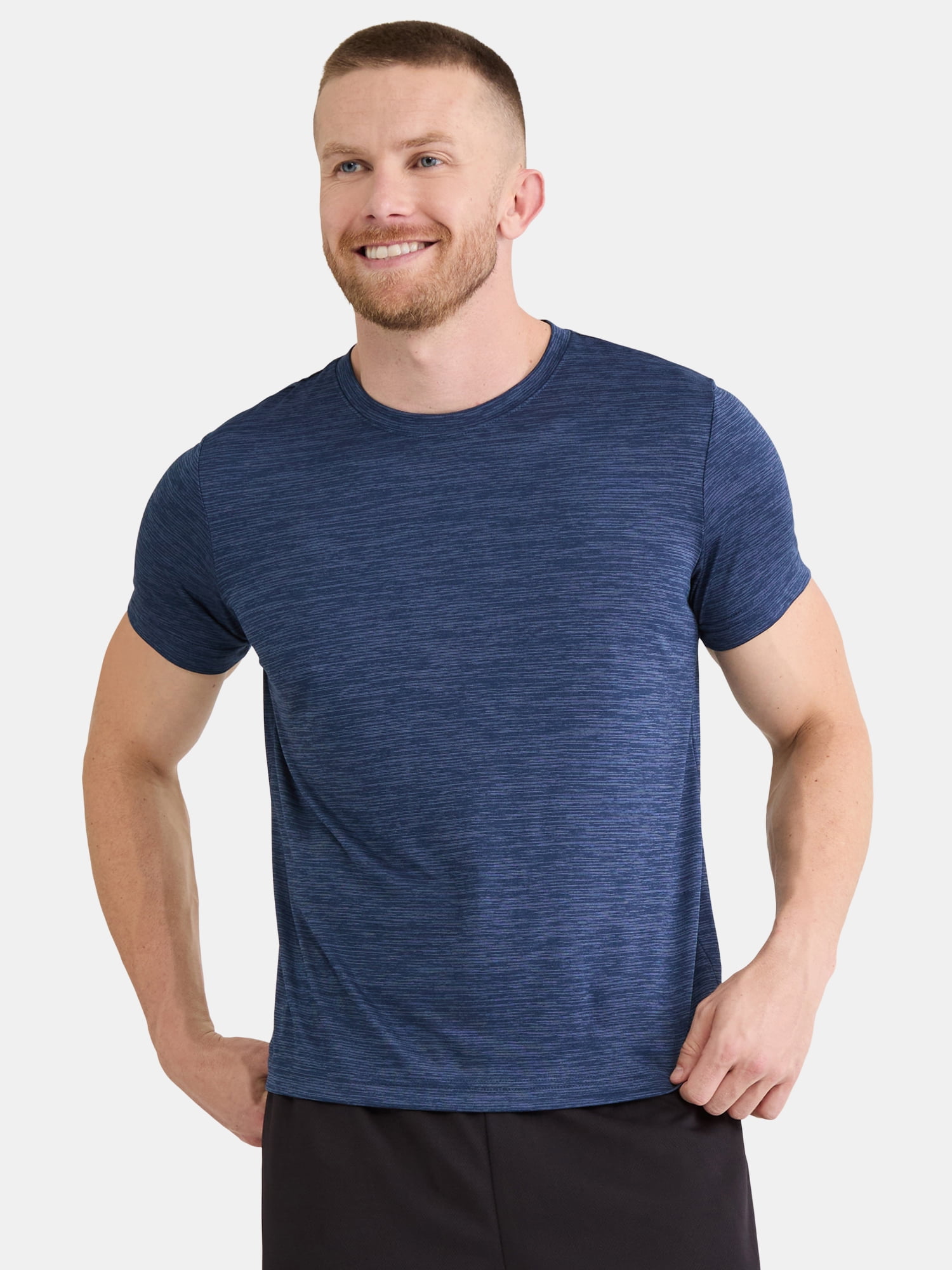 Athletic Works Men’s & Big & Tall Men’s Active Performance Jersey Tee Shirt, Sizes XS-5XL