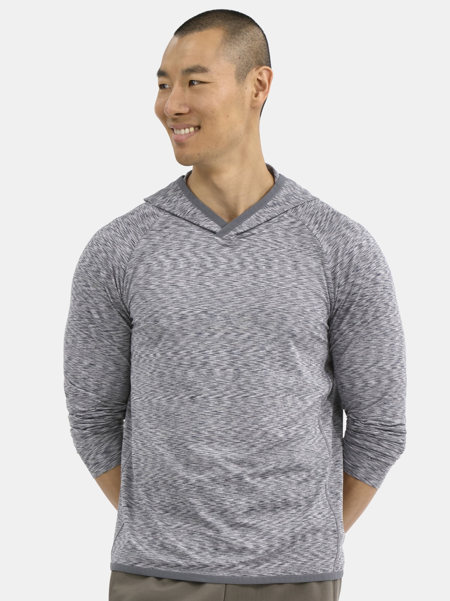 Athletic Works Men's & Big Men's Long Sleeve Space Dyed Hoodie, Sizes S-3XL