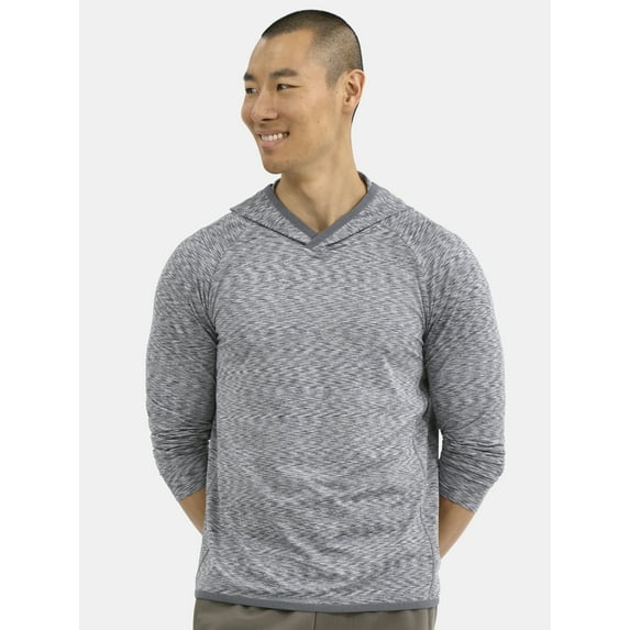 Athletic Works Men's & Big Men's Long Sleeve Space Dyed Hoodie, Sizes S-3XL