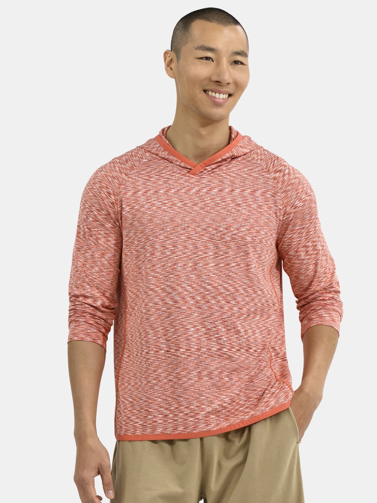 Athletic Works Men's & Big Men's Long Sleeve Space Dyed Hoodie, Sizes S-3XL